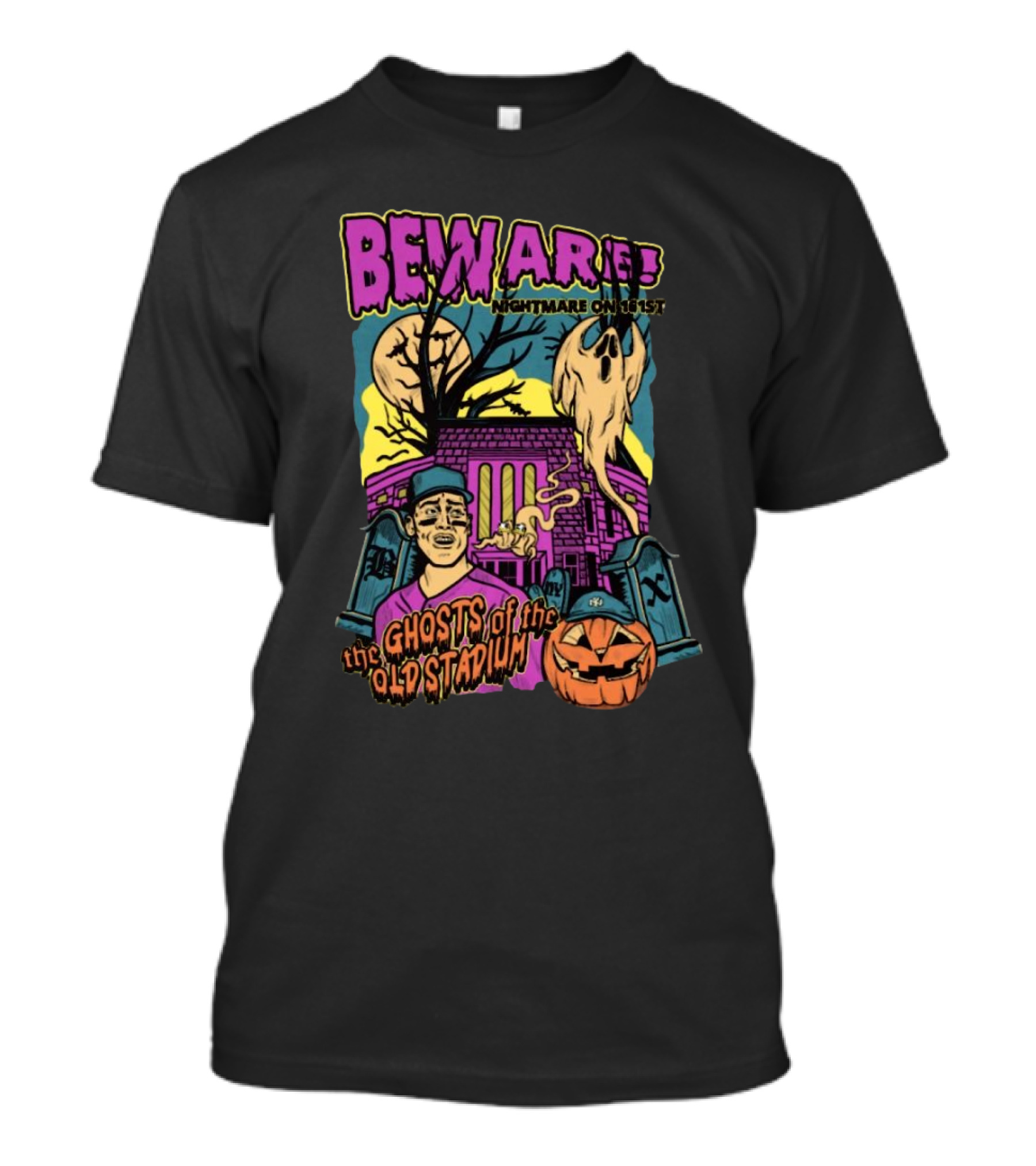 Beware Nightmare On 161st Ghosts Of The Old Stadium Halloween T-Shirt