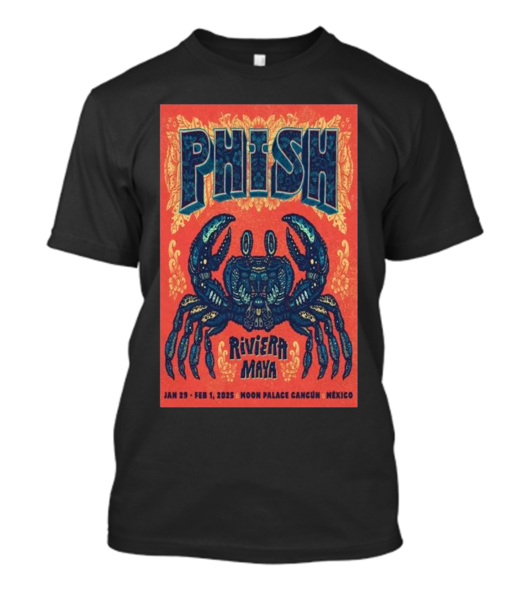 Phish Riviera Maya Moon Palace Cancun Mexico Jan 29-Feb 1 2025 Tour T-Shirt