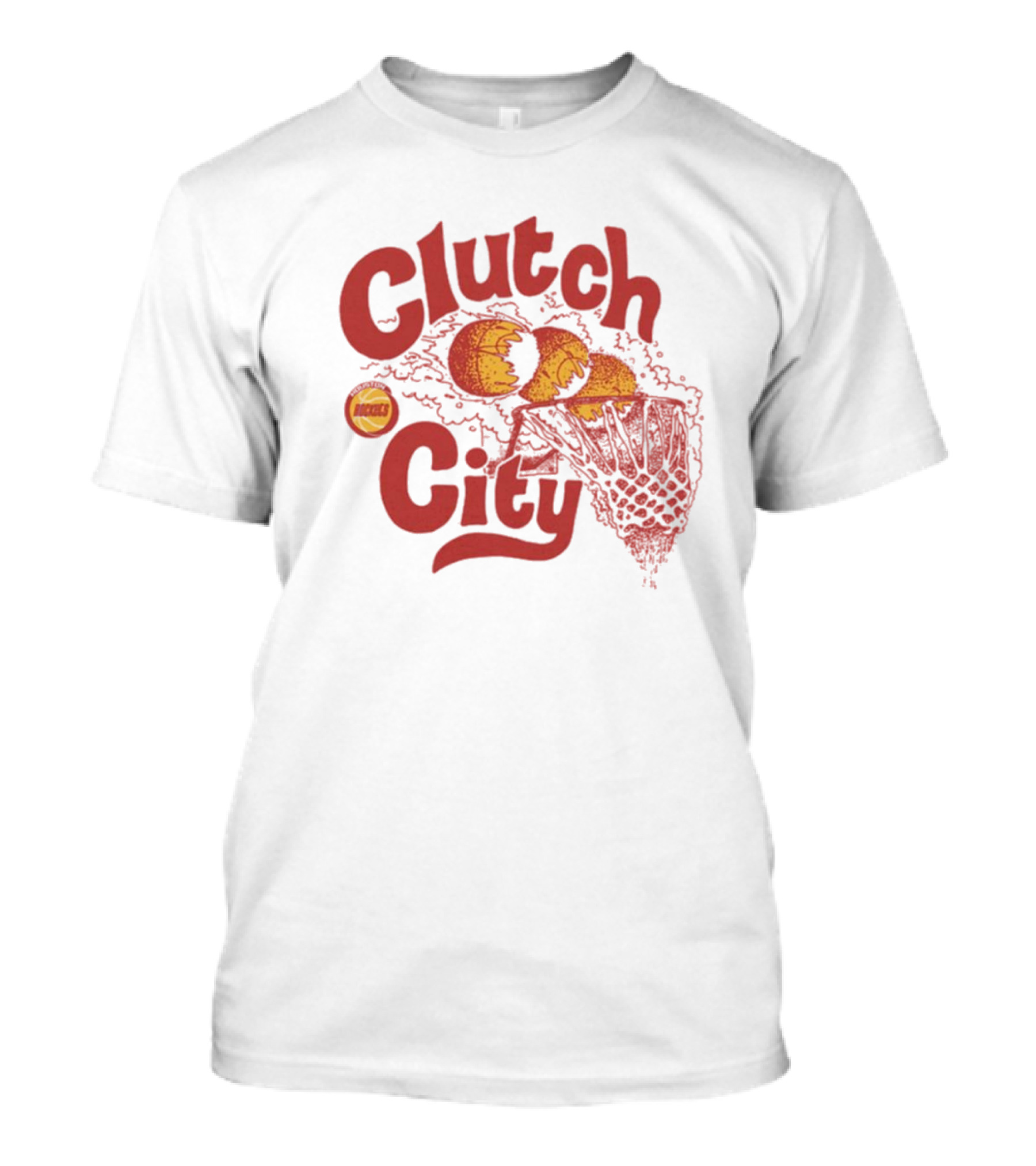 Houston Rockets HWC Clutch City Basketball Splash T-Shirt