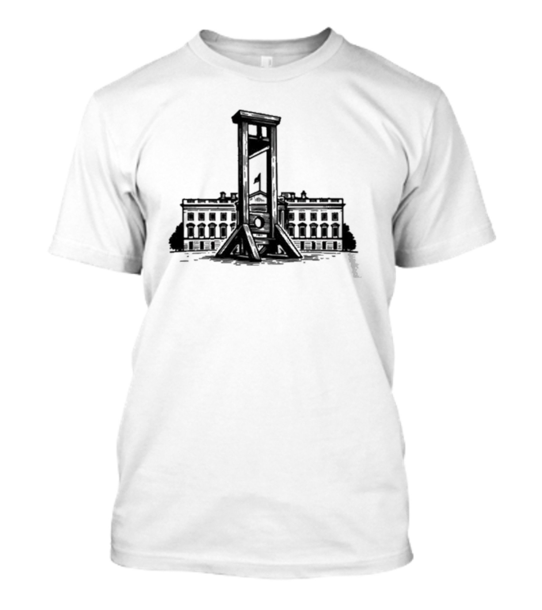 Ideologie No More Presidents Guillotine White House T-Shirt