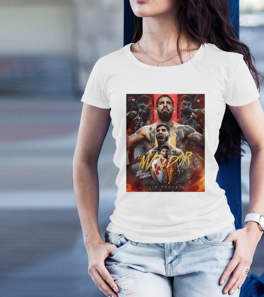 Ilia Topuria El Matador UFC Featherweight Champion T-Shirt