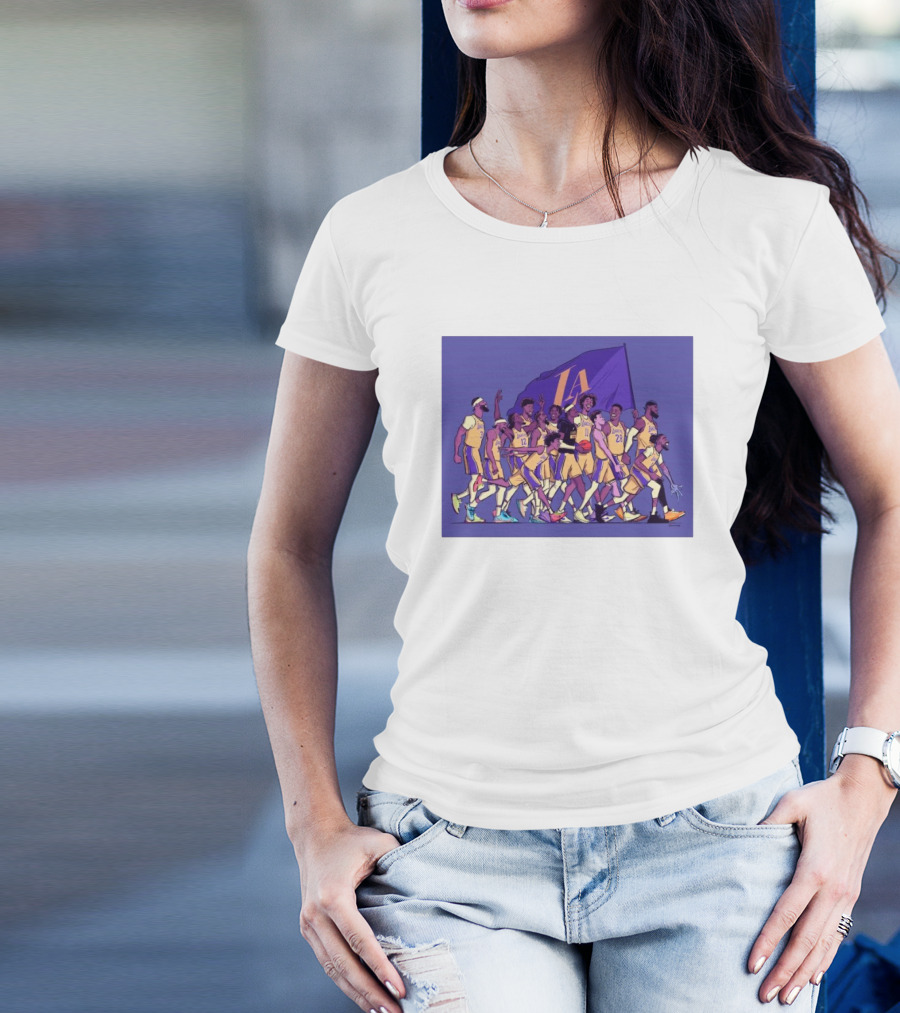 Los Angeles Lakers Walking Into The Playoffs Like NBA Team Players Together T-Shirt