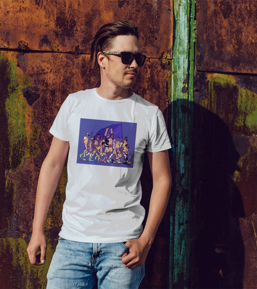 Los Angeles Lakers Walking Into The Playoffs Like NBA Team Players Together T-Shirt