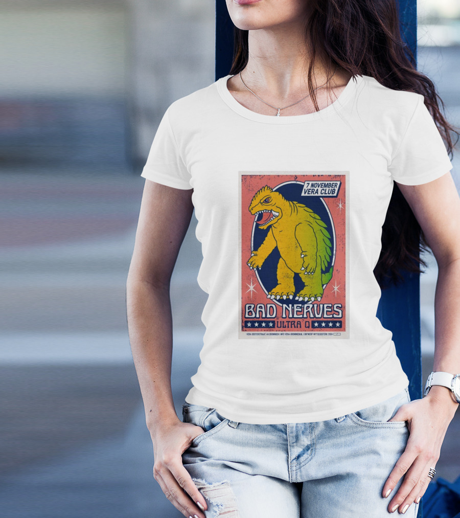 Bad Nerves Ultra Q Live In Groningen Vera Club November 7 T-Shirt