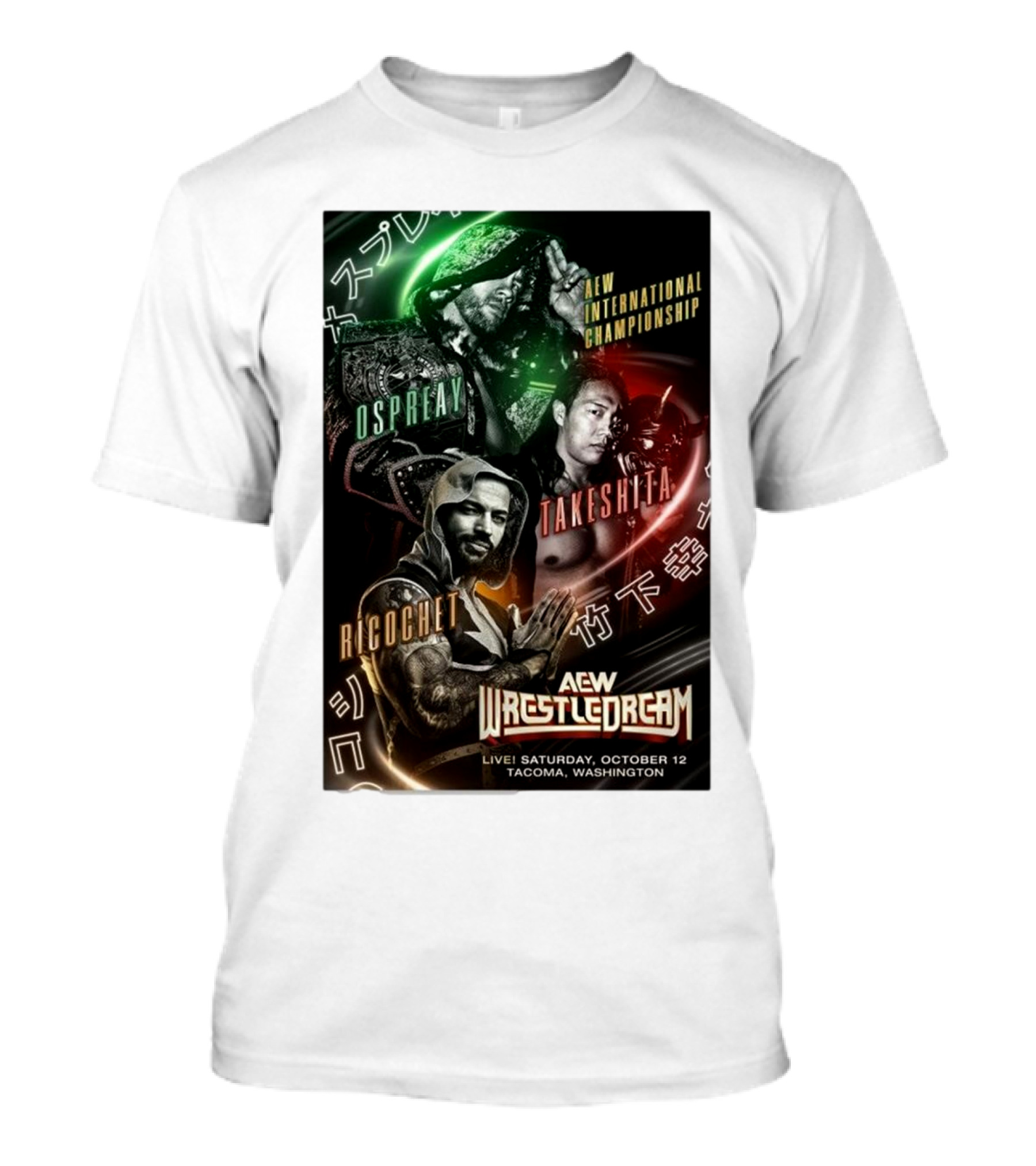 Matchup Monday AEW WrestleDream Live Ospreay Takeshita Ricochet International Championship T-Shirt