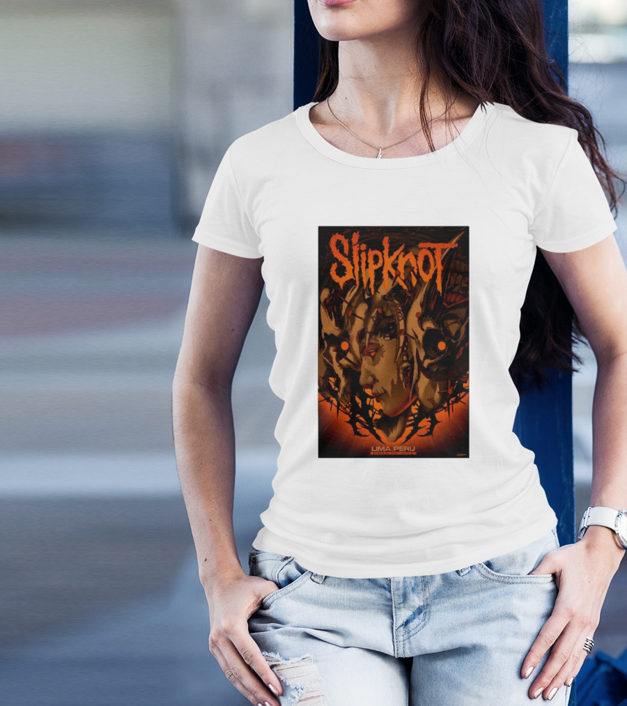 Slipknot October 28 2024 Lima Peru Costa 21 Event T-Shirt