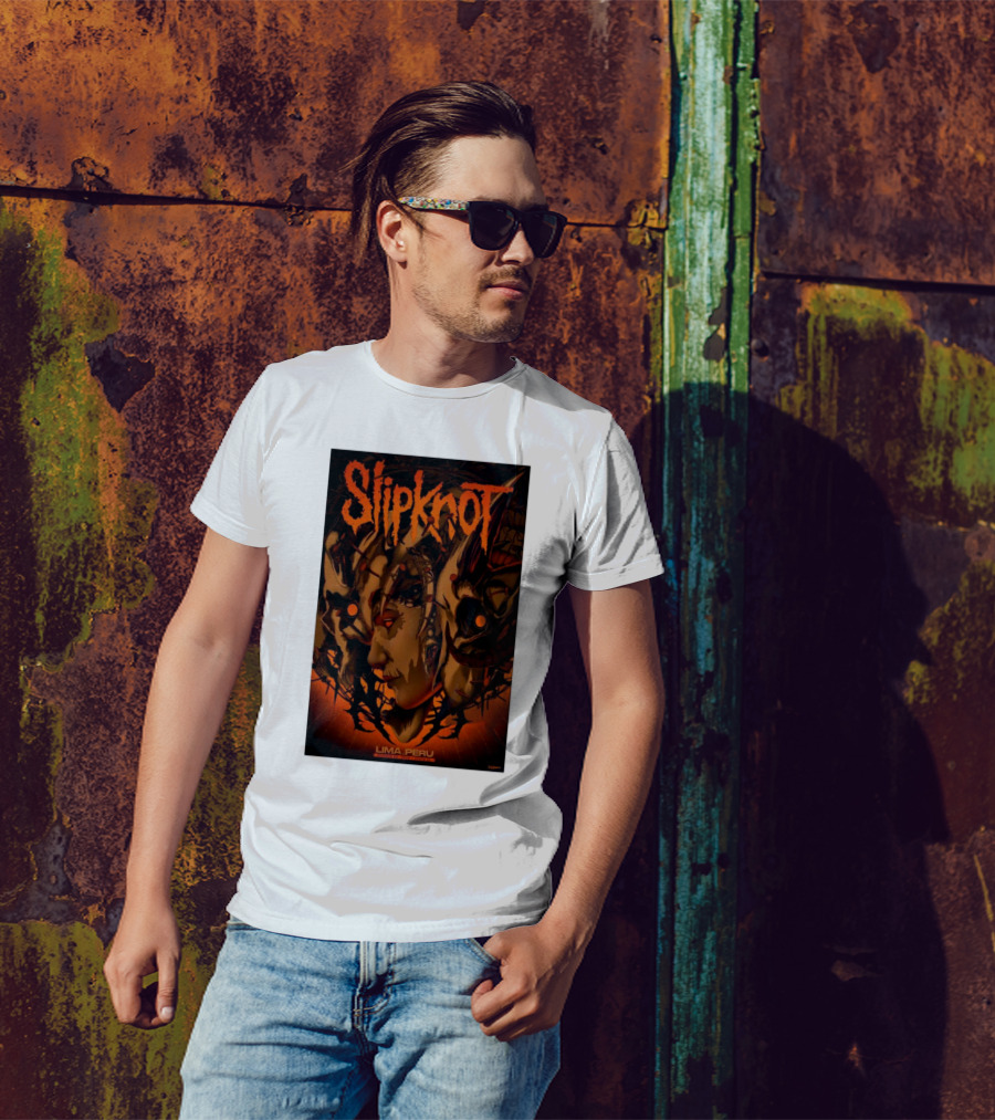 Slipknot October 28 2024 Lima Peru Costa 21 Event T-Shirt