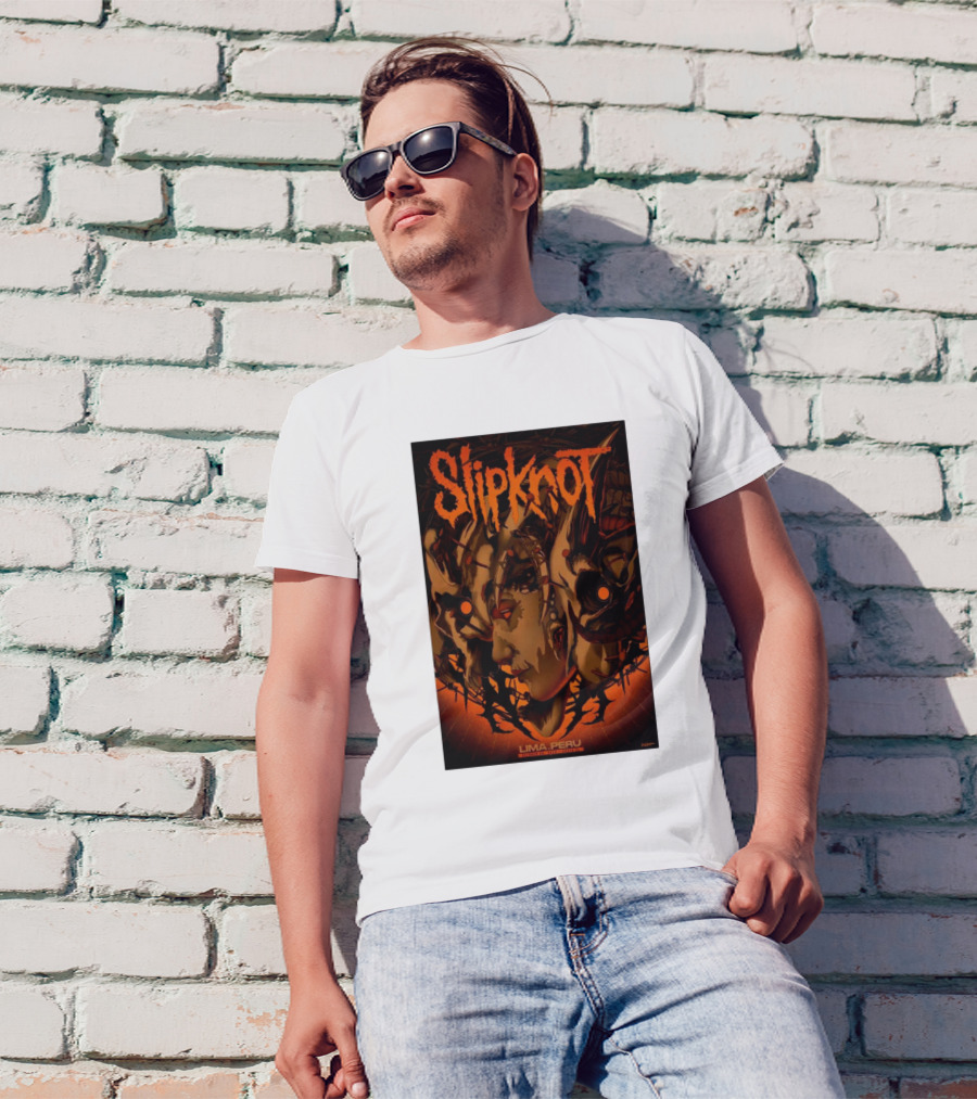Slipknot October 28 2024 Lima Peru Costa 21 Event T-Shirt