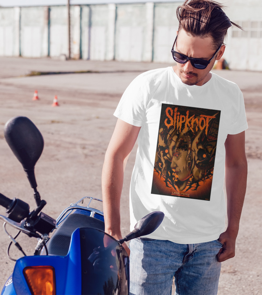 Slipknot October 28 2024 Lima Peru Costa 21 Event T-Shirt