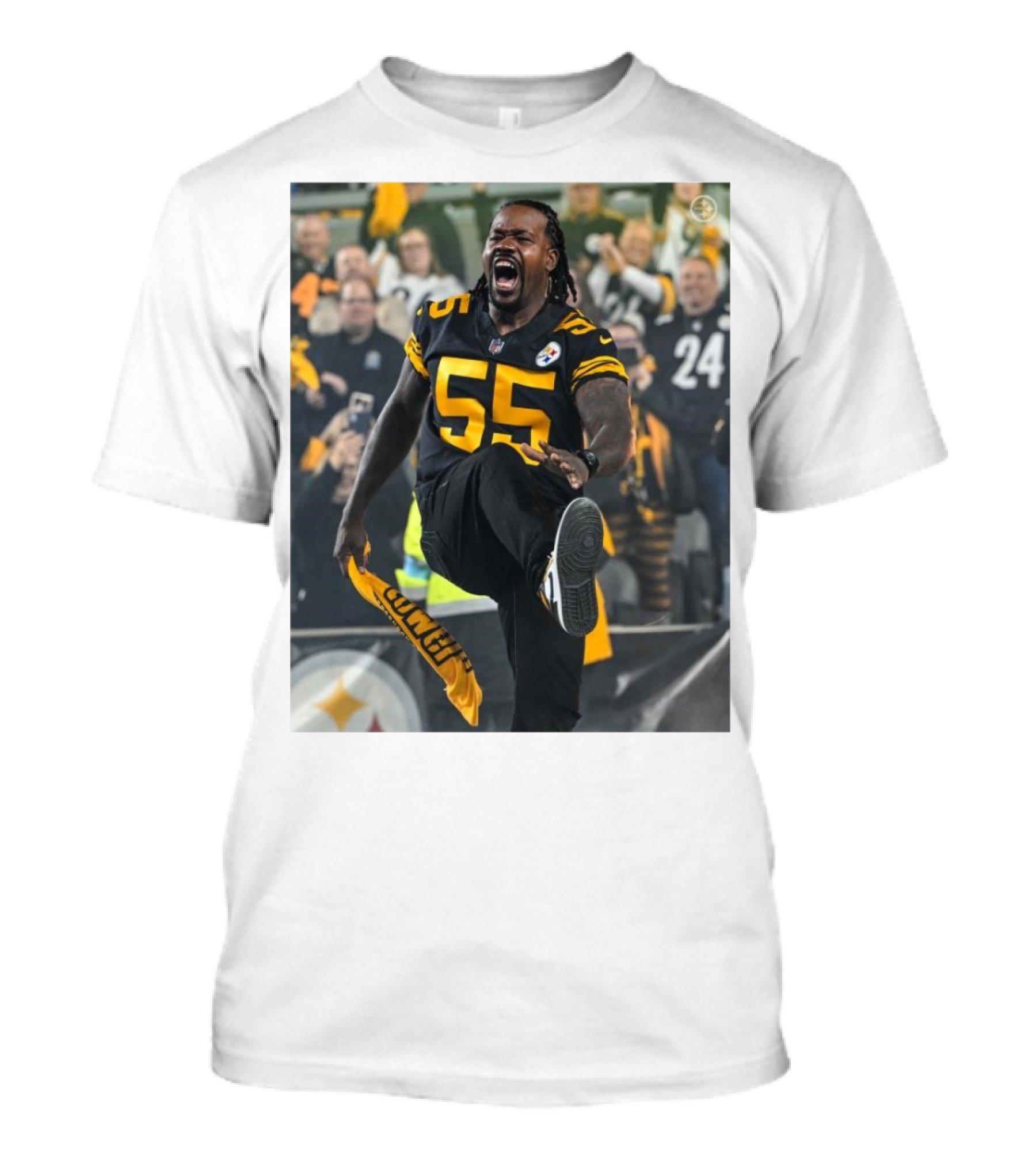 Shoutout To Joey Porter Leading Pittsburgh Steelers Towel Twirl T-Shirt
