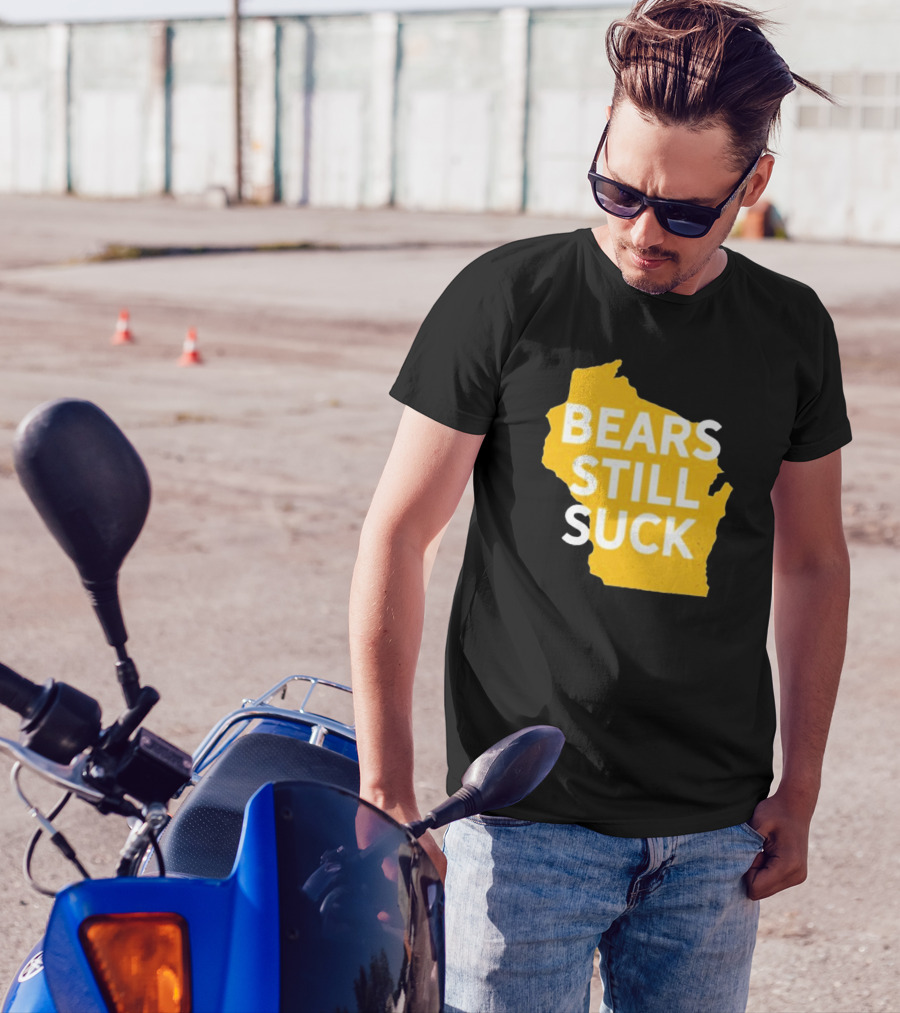 Campeche Collective Bears Still Suck 2024 Wisconsin Map T-Shirt