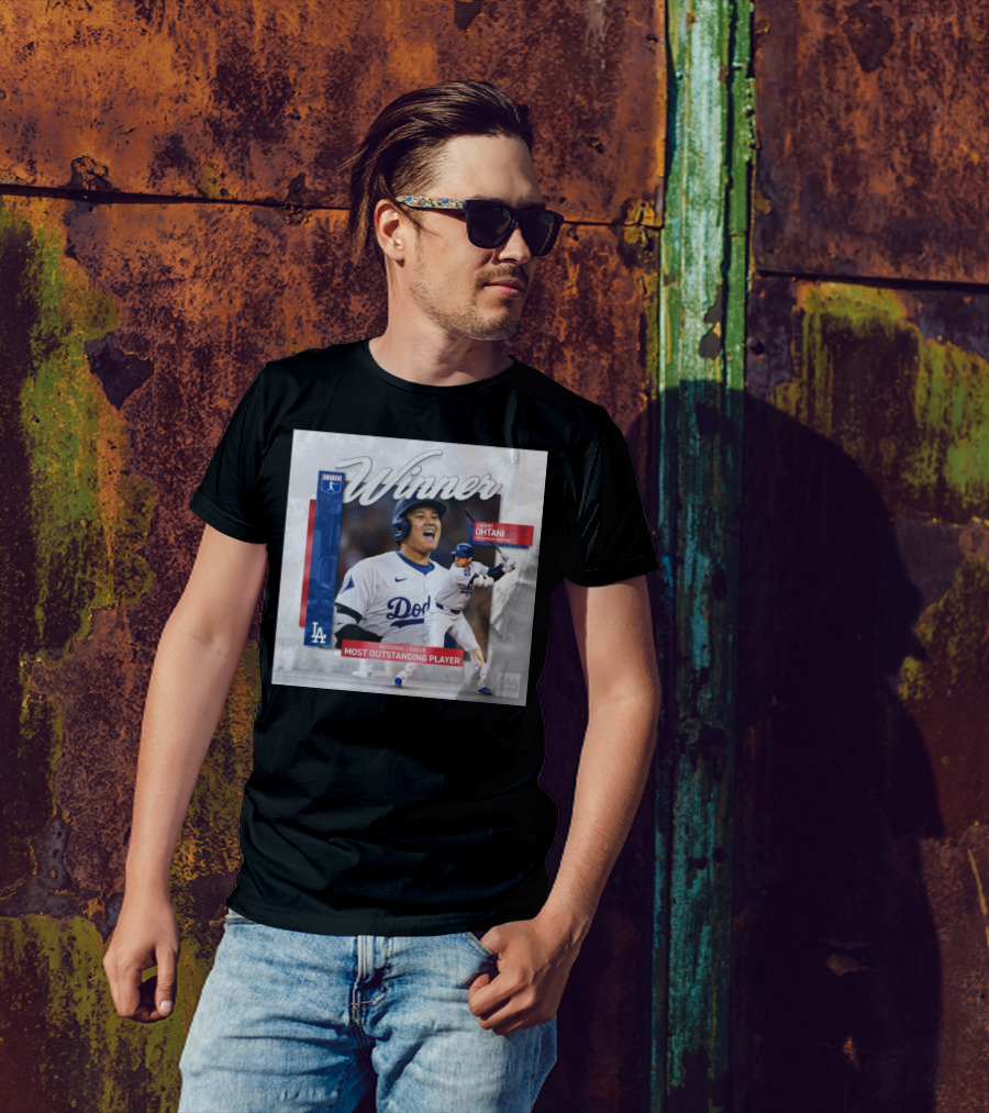 Winner Shohei Ohtani 2024 National League Most Outstanding Player Dodgers CAA Sports T-Shirt