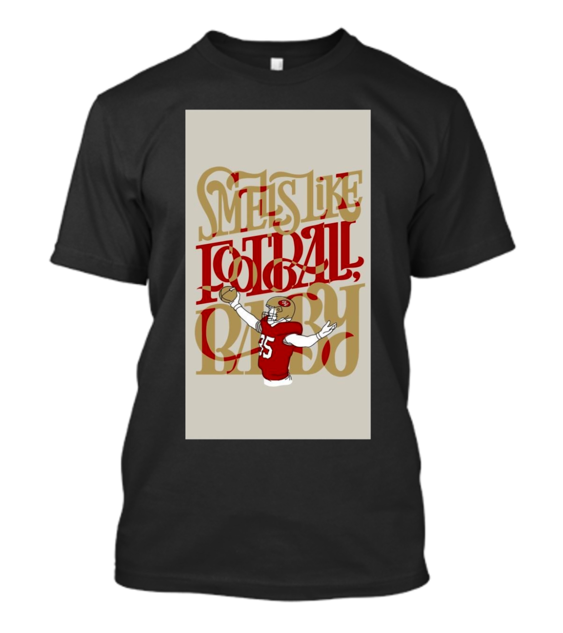 Smells Like Football Baby San Francisco 49ers Tight End 85 T-Shirt