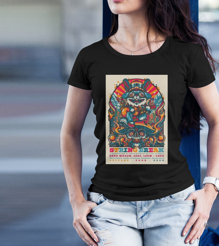 String Break 22 March 2025 Contemporary British Lutherie Harrogate Celebration Music Culture Food Beer T-Shirt