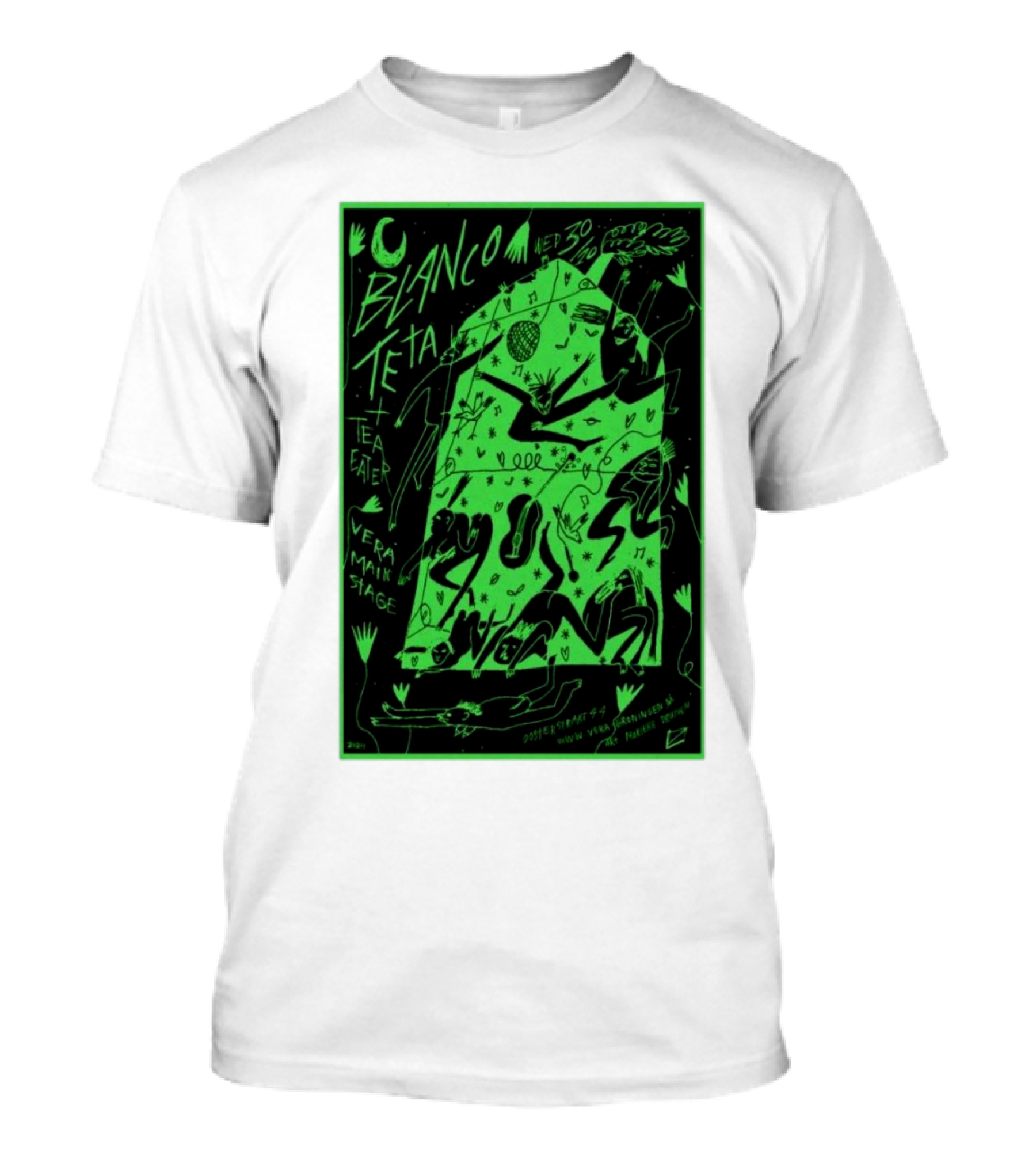 Blanco Teta And Tea Eater Live At Vera Main Stage Groningen Netherlands Oct 30 T-Shirt