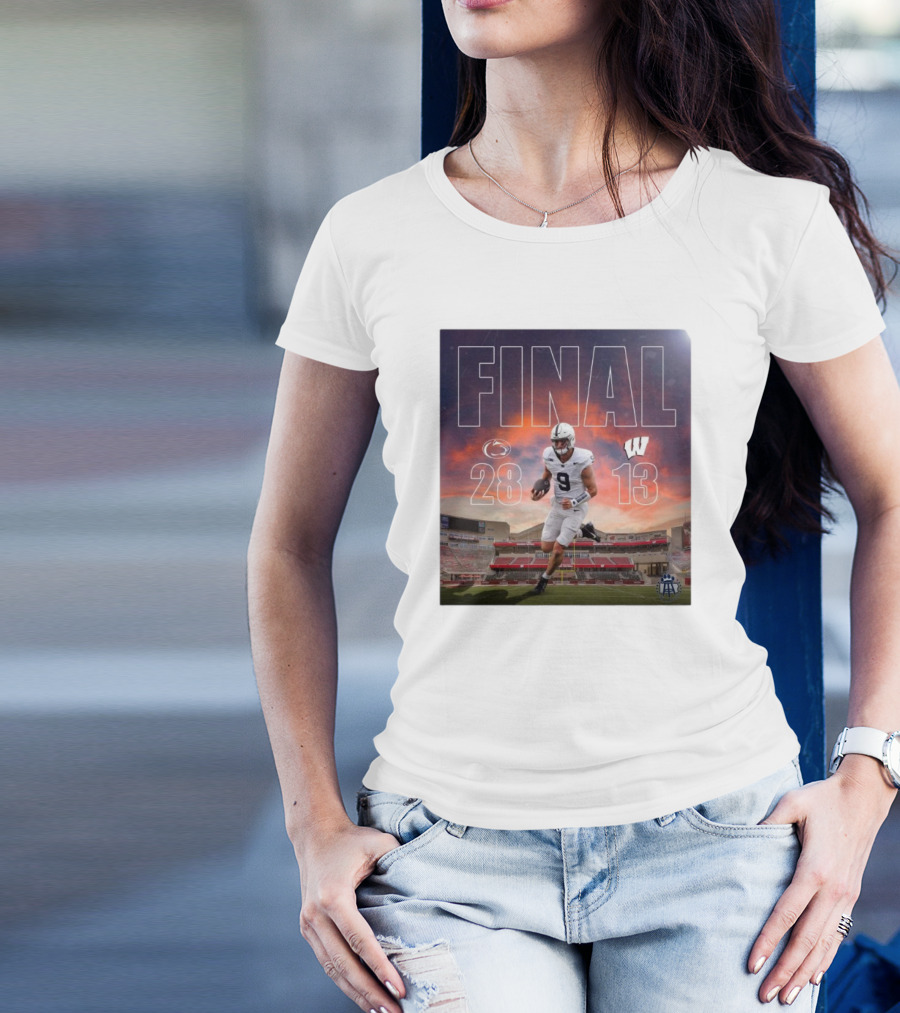 Final Penn State Nittany Lions 28 – 13 Wisconsin Badgers Football Showdown Victory T-Shirt