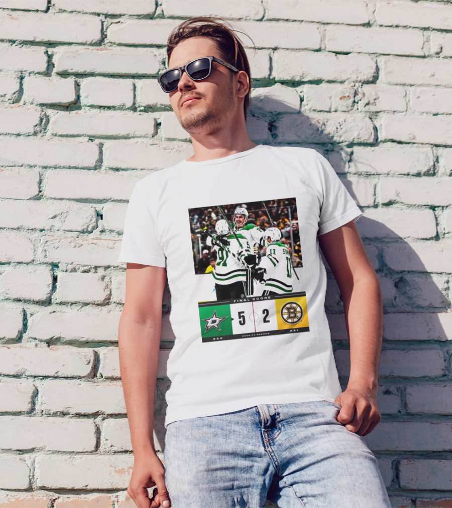 Dallas Stars Victory 5-2 Over Boston Bruins NHL 2024-2025 Season T-Shirt