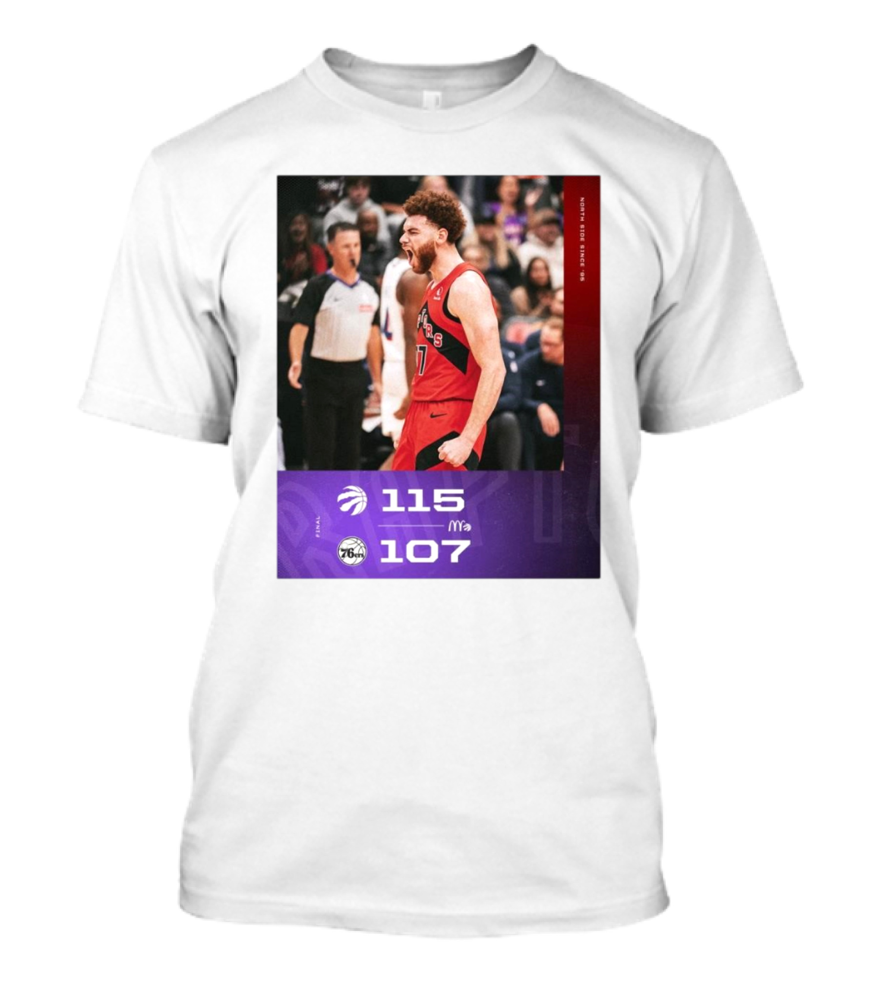 Final Toronto Raptors 115–107 Philadelphia 76ers NBA Game T-Shirt