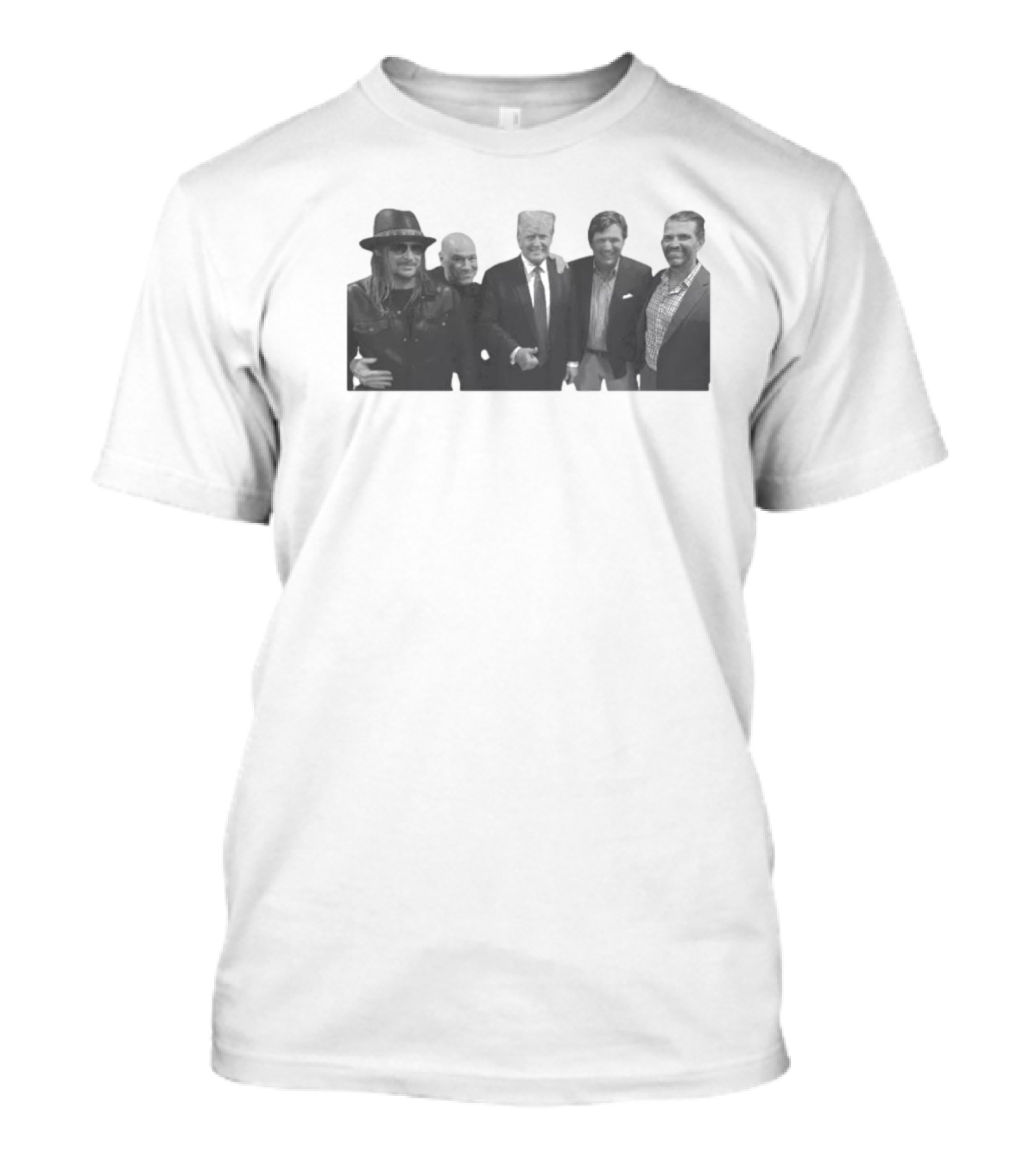 Donald Trump Tucker Carlson Kid Rock Dana 2024 Political Lineup T-Shirt
