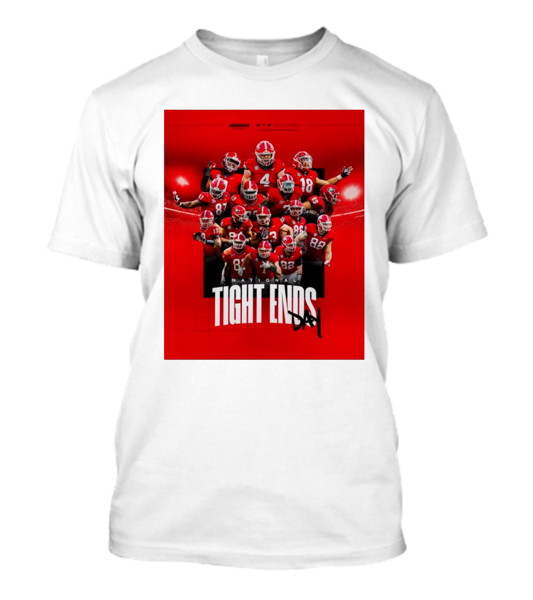 Georgia Football National Tight Ends Day 2024 Players T-Shirt