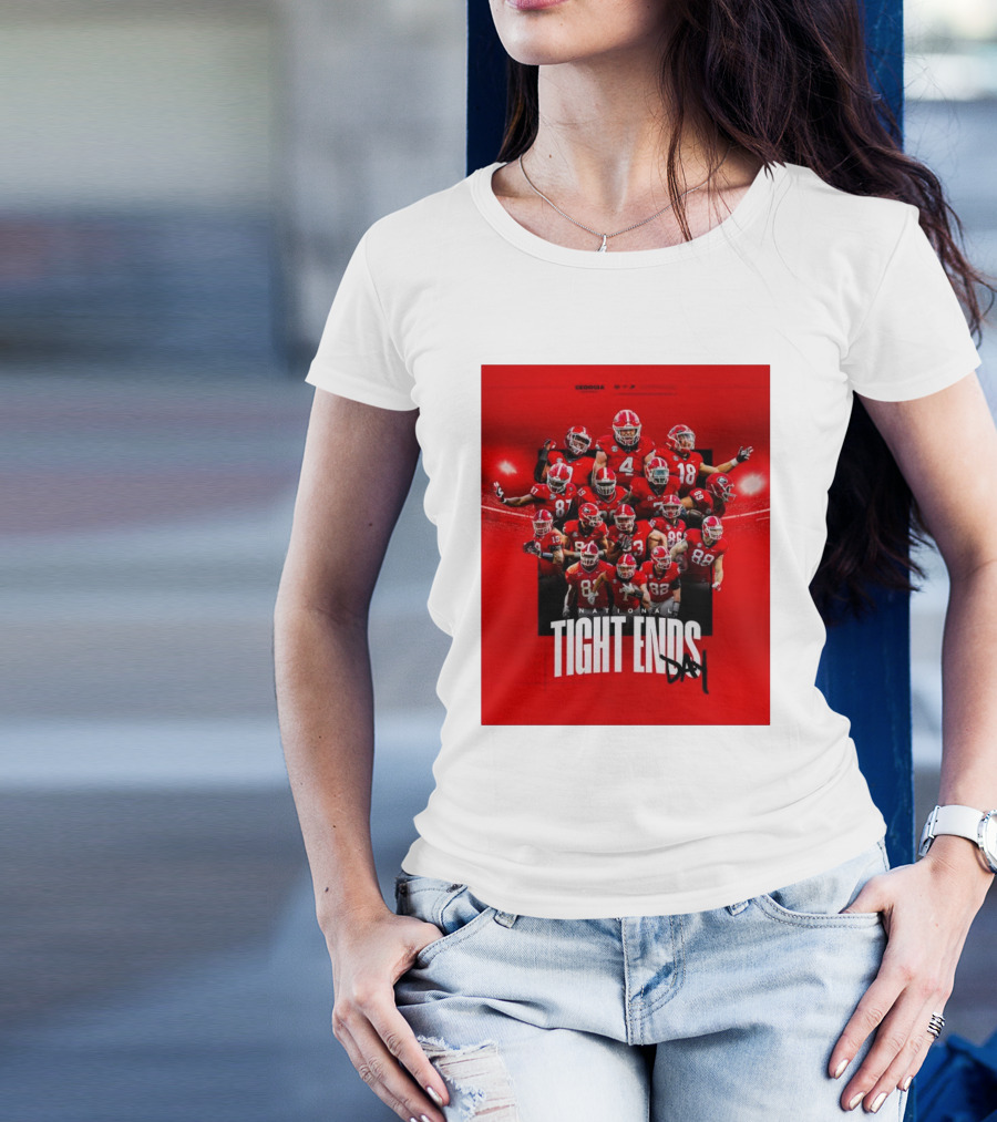 Georgia Football National Tight Ends Day 2024 Players T-Shirt