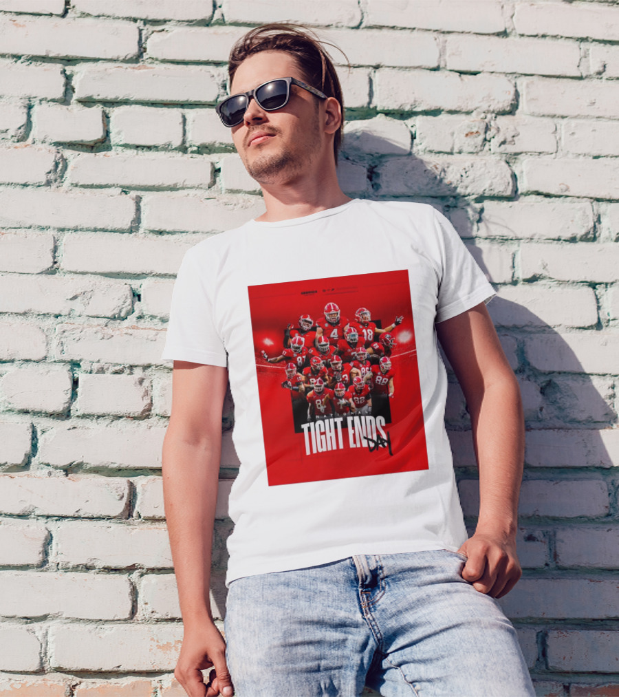 Georgia Football National Tight Ends Day 2024 Players T-Shirt