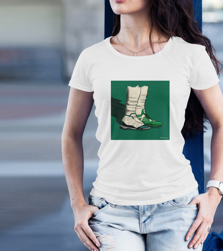 Philadelphia Eagles Two-Shoes Hurts Artwork Jalen Hurts T-Shirt