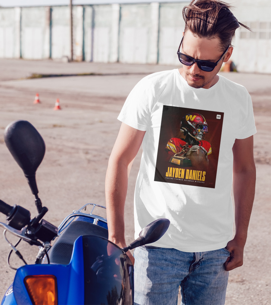 Jayden Daniels NFL Matchup Against Former Heisman Winners Washington Commanders T-Shirt