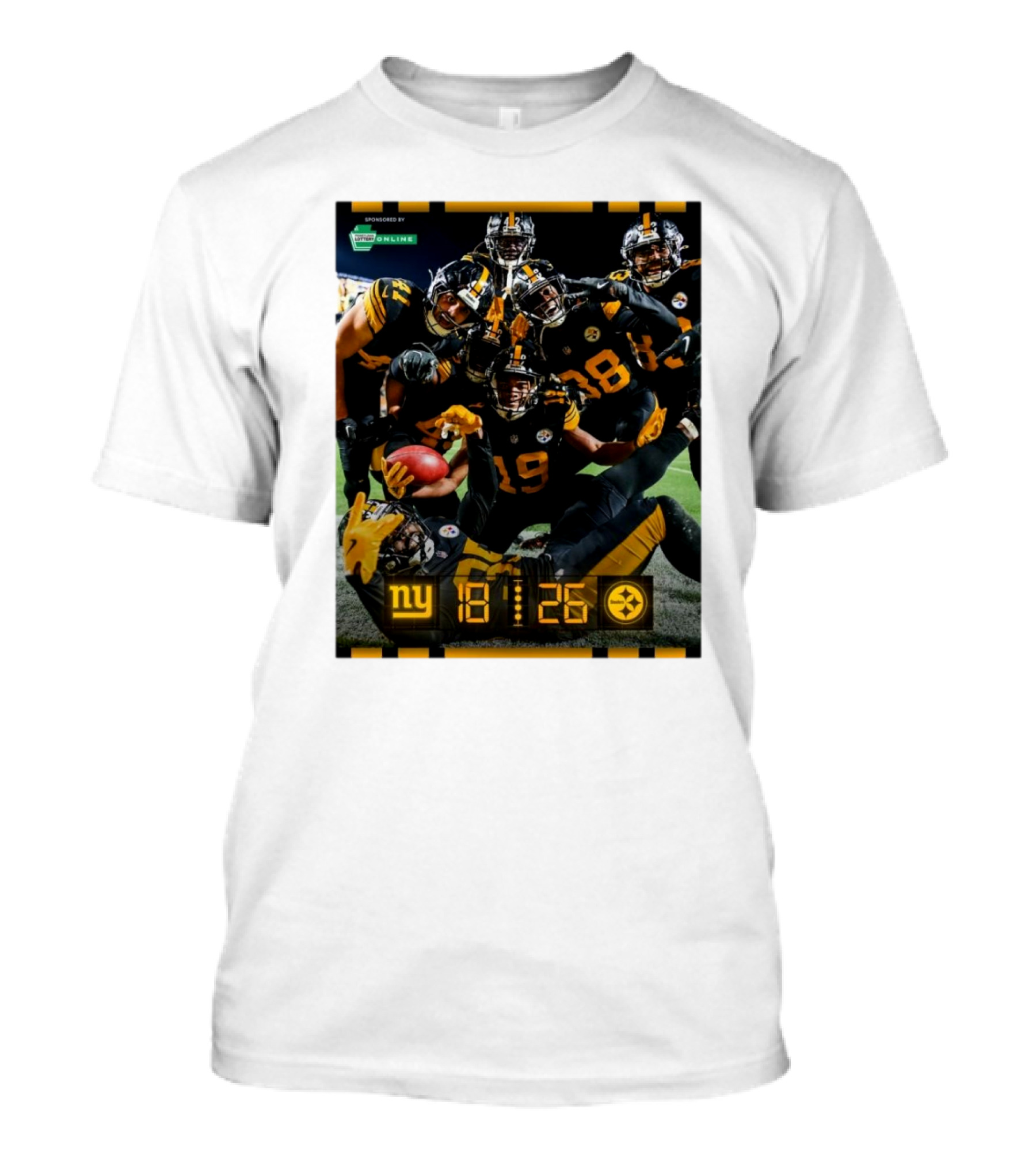 New York Giants Vs Pittsburgh Steelers 16-26 Victory T-Shirt