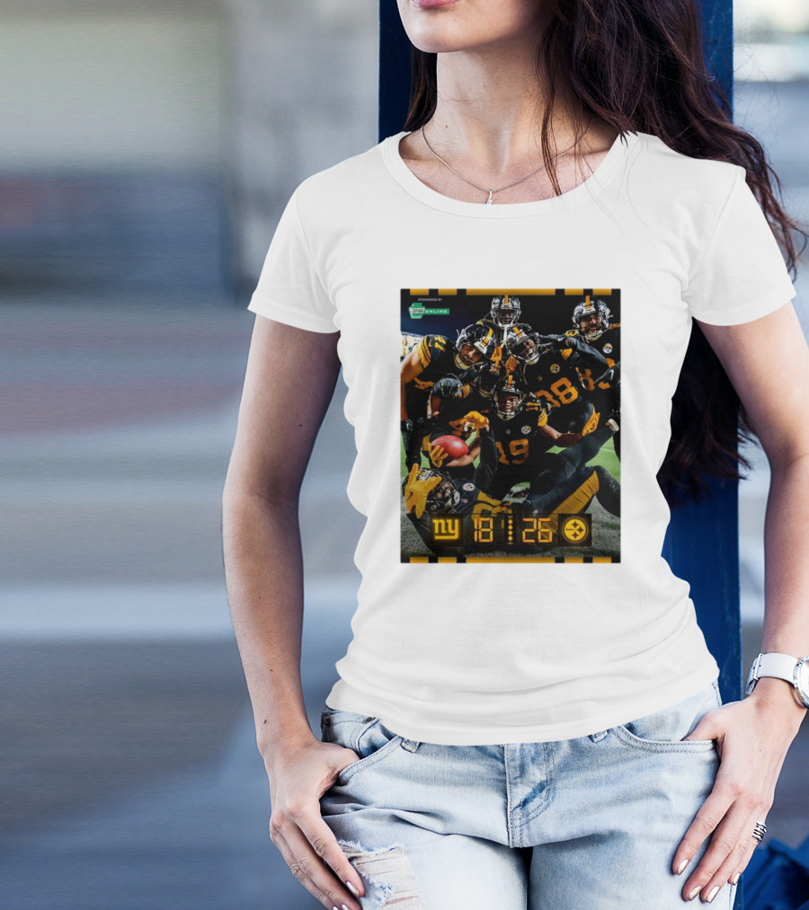 New York Giants Vs Pittsburgh Steelers 16-26 Victory T-Shirt