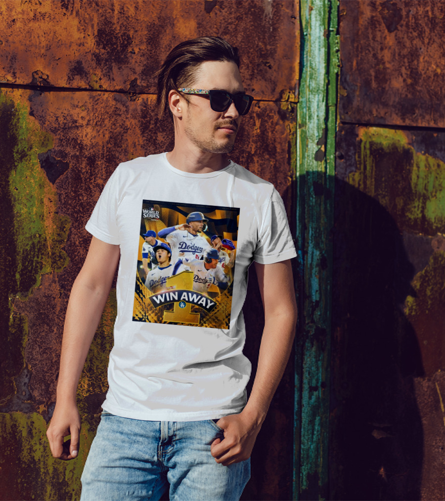 World Series Los Angeles Dodgers One Win Away T-Shirt