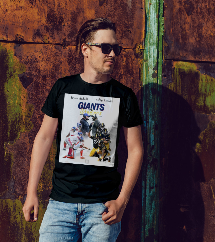 Brian Daboll Mike Tomlin Giants Vs Steelers Monday Night Football Matchup T-Shirt