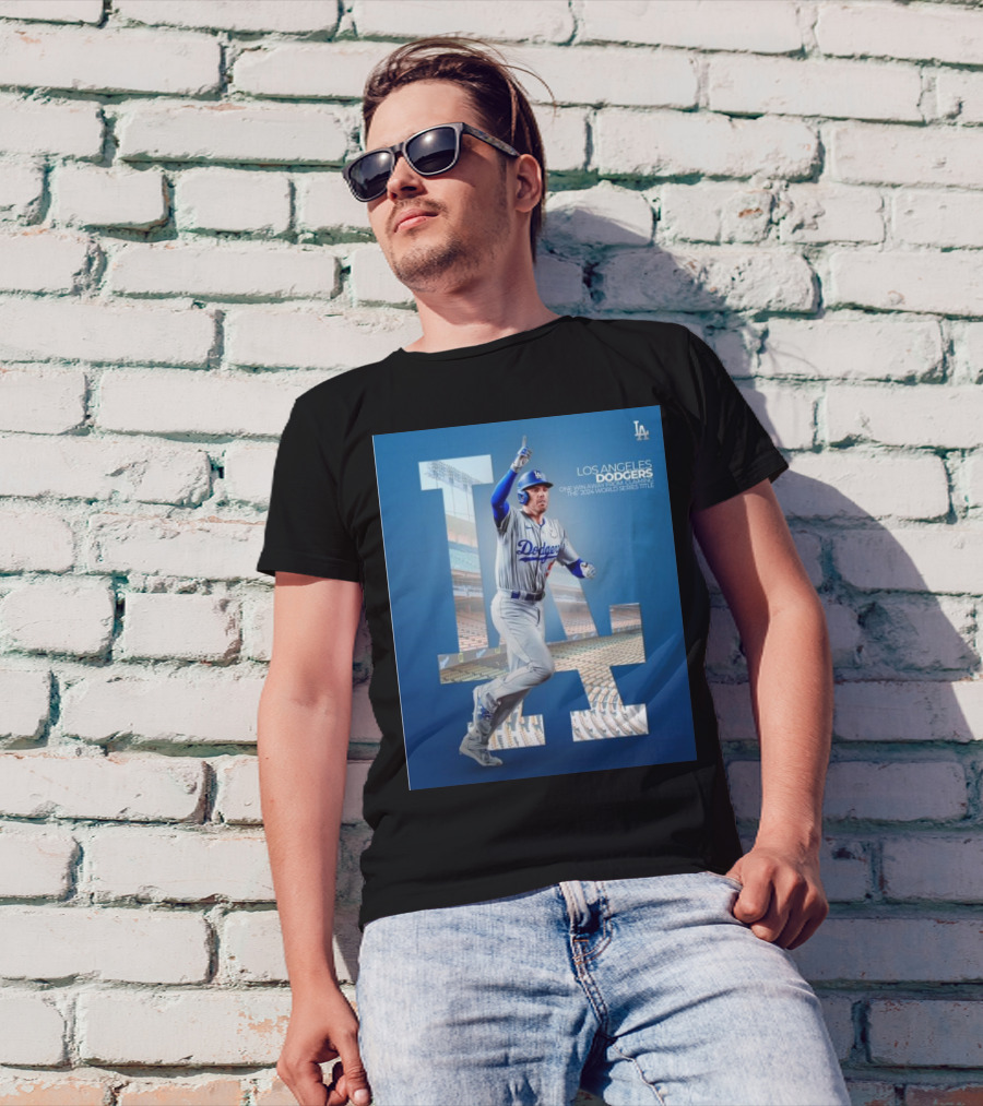 Freddie Freeman Los Angeles Dodgers One Win Away From 2024 World Series Title T-Shirt