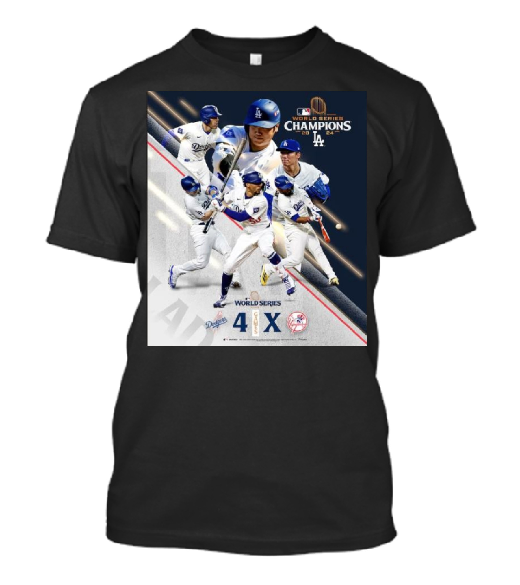 Los Angeles Dodgers 2024 MLB World Series Champions Dodgers 4 X Yankees T-Shirt