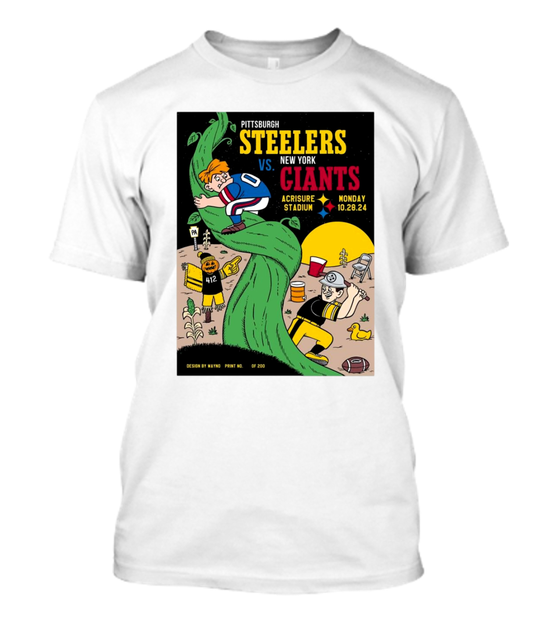 Pittsburgh Steelers Vs New York Giants Monday Gameday Acrisure Stadium 10.28.24 T-Shirt