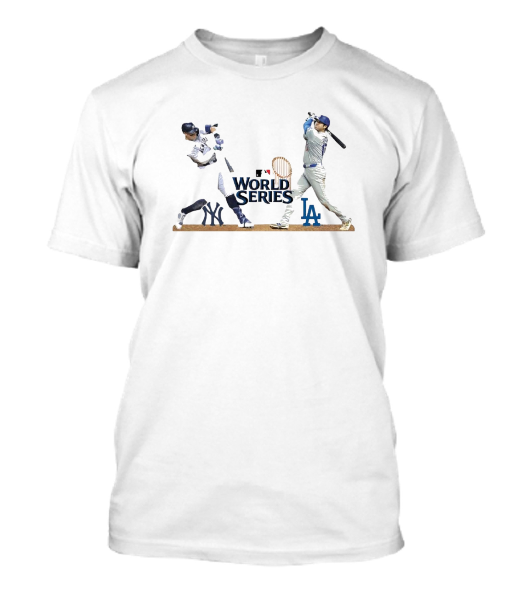 World Series 2024 Aaron Judge New York Yankees Vs Shohei Ohtani Los Angeles Dodgers T-Shirt