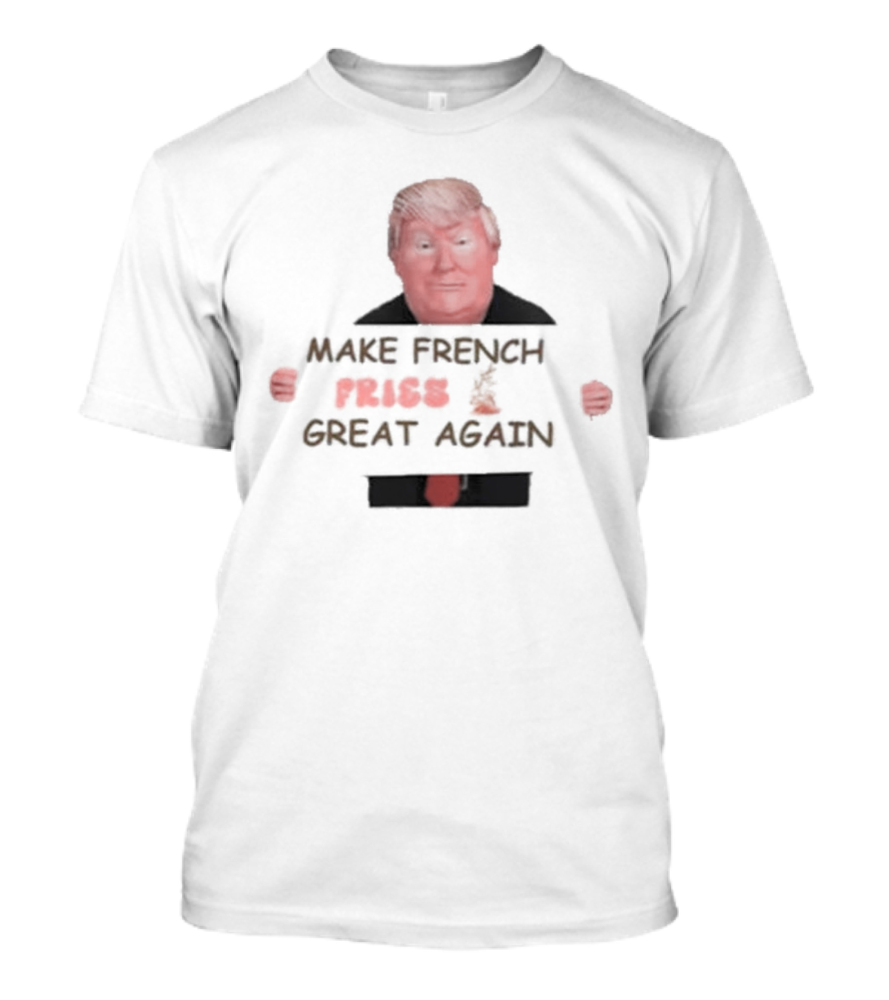 Authorized Trump Funny Make French Fries Great Again 2024 Trump Vance Sign Clerk T-Shirt