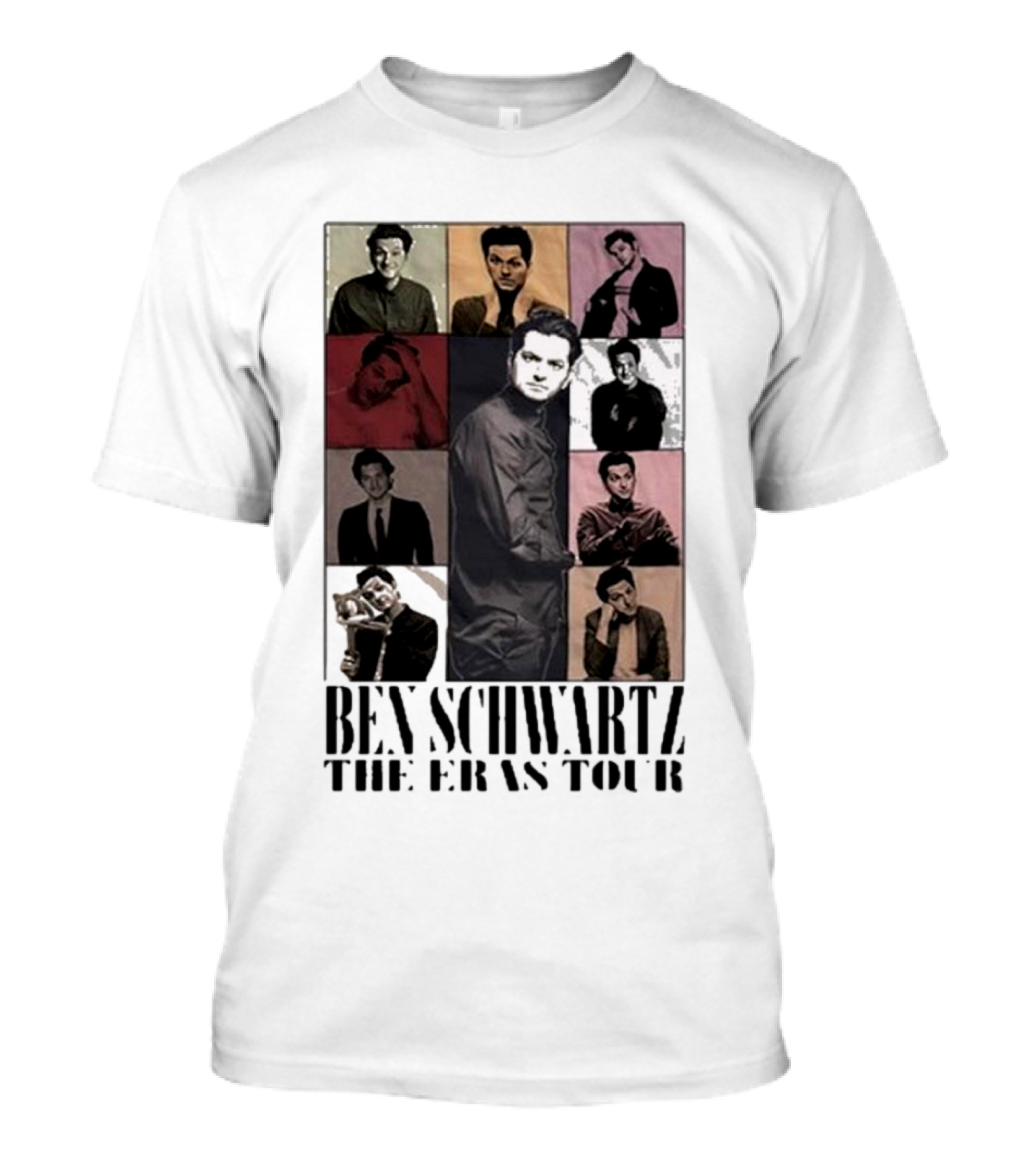 Ben Schwartz The Eras Tour Multi-Image Collage T-Shirt
