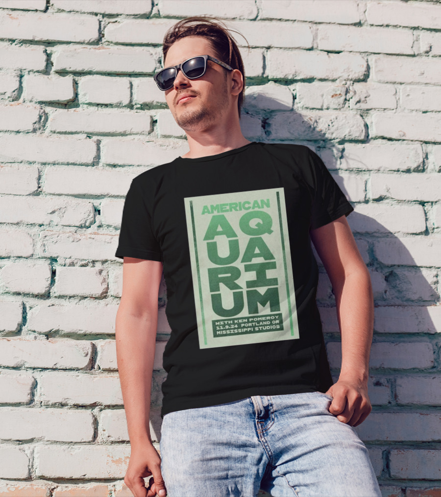 American Aquarium With Ken Pomeroy 11.9.24 Portland OR Mississippi Studios T-Shirt