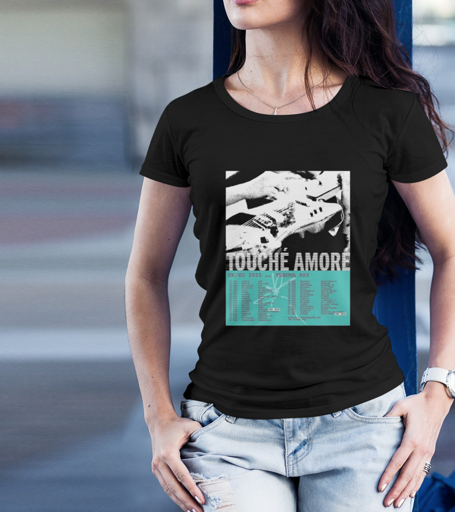 Touché Amoré UK/EU 2025 With Trauma Ray Tour Dates T-Shirt