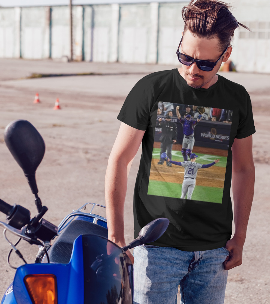 Walker Buehler World Series Champions 21 Celebration T-Shirt