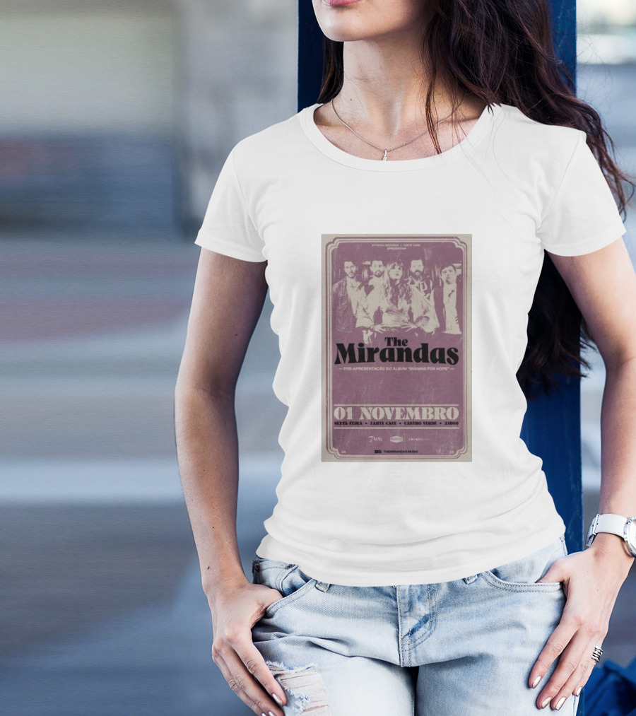 The Mirandas Pre-Apresentação 'Longing For Hope' 01 Novembro Tahiti Cafe Castro Verde T-Shirt