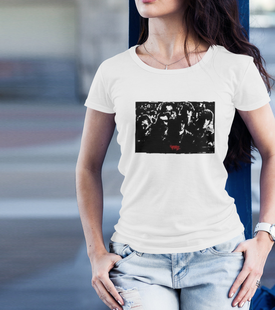 The Voidz Group Photo Black And Red Album Cover Aesthetic T-Shirt