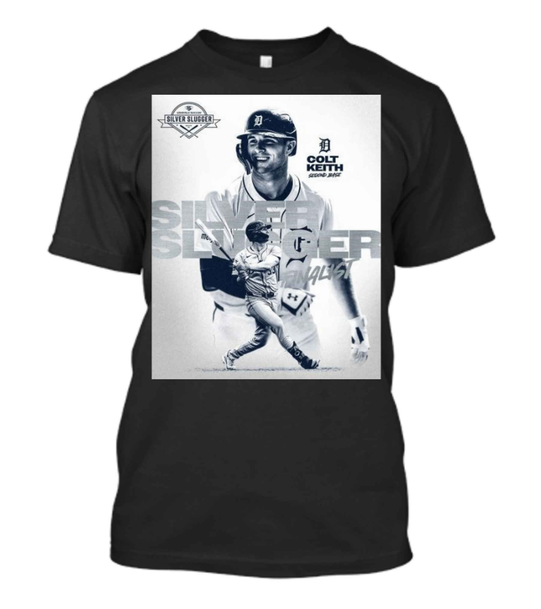 Colt Keith Detroit Tigers MLB Silver Slugger Finalist Second Base T-Shirt