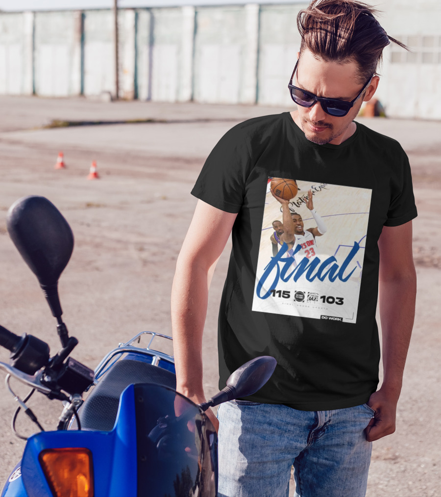 Final Score Update Detroit Pistons 115 Vs Los Angeles Lakers 103 T-Shirt