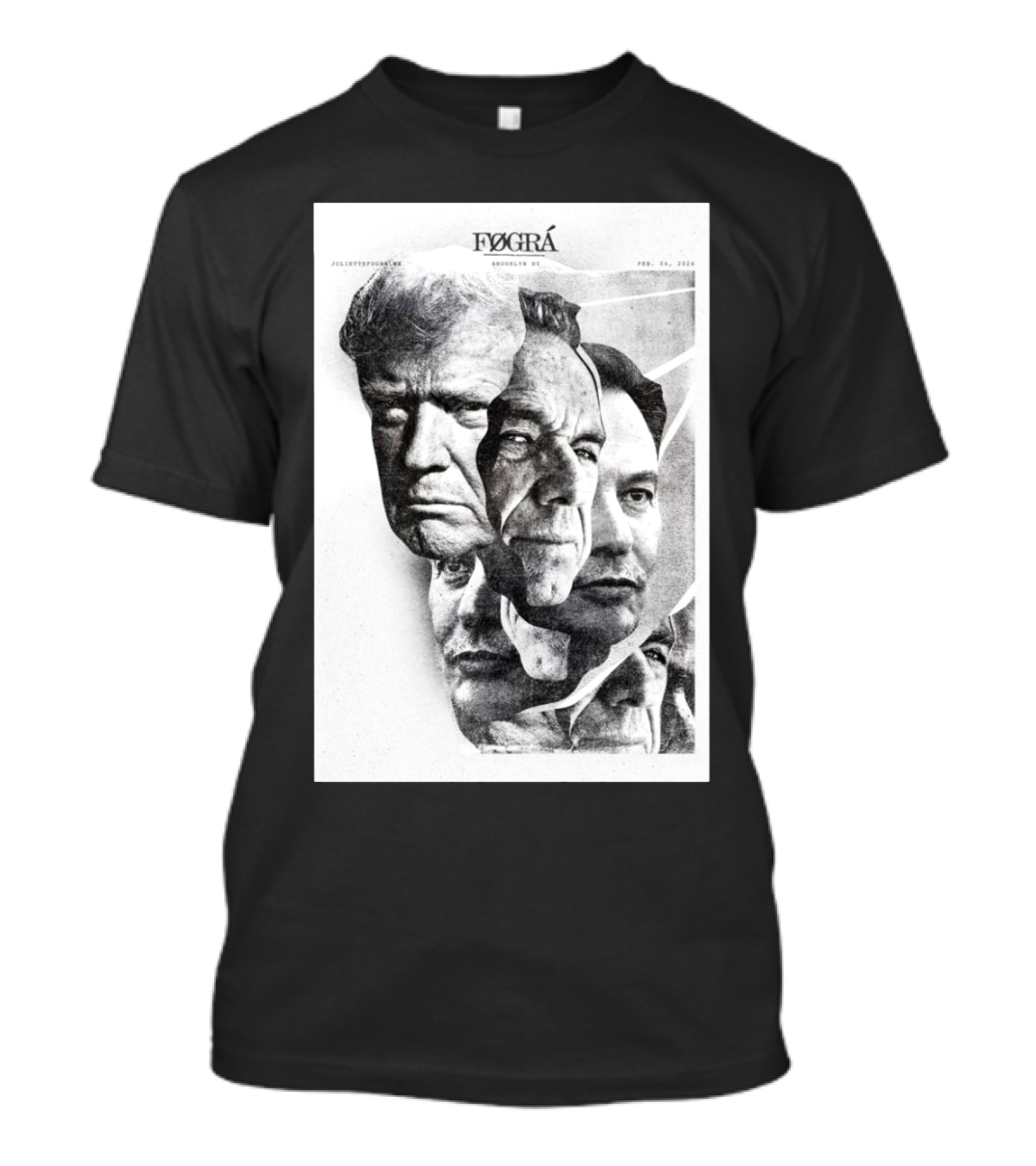 Fográ Donald Trump Elon Musk Robert Kennedy US Election 2024 White House President T-Shirt