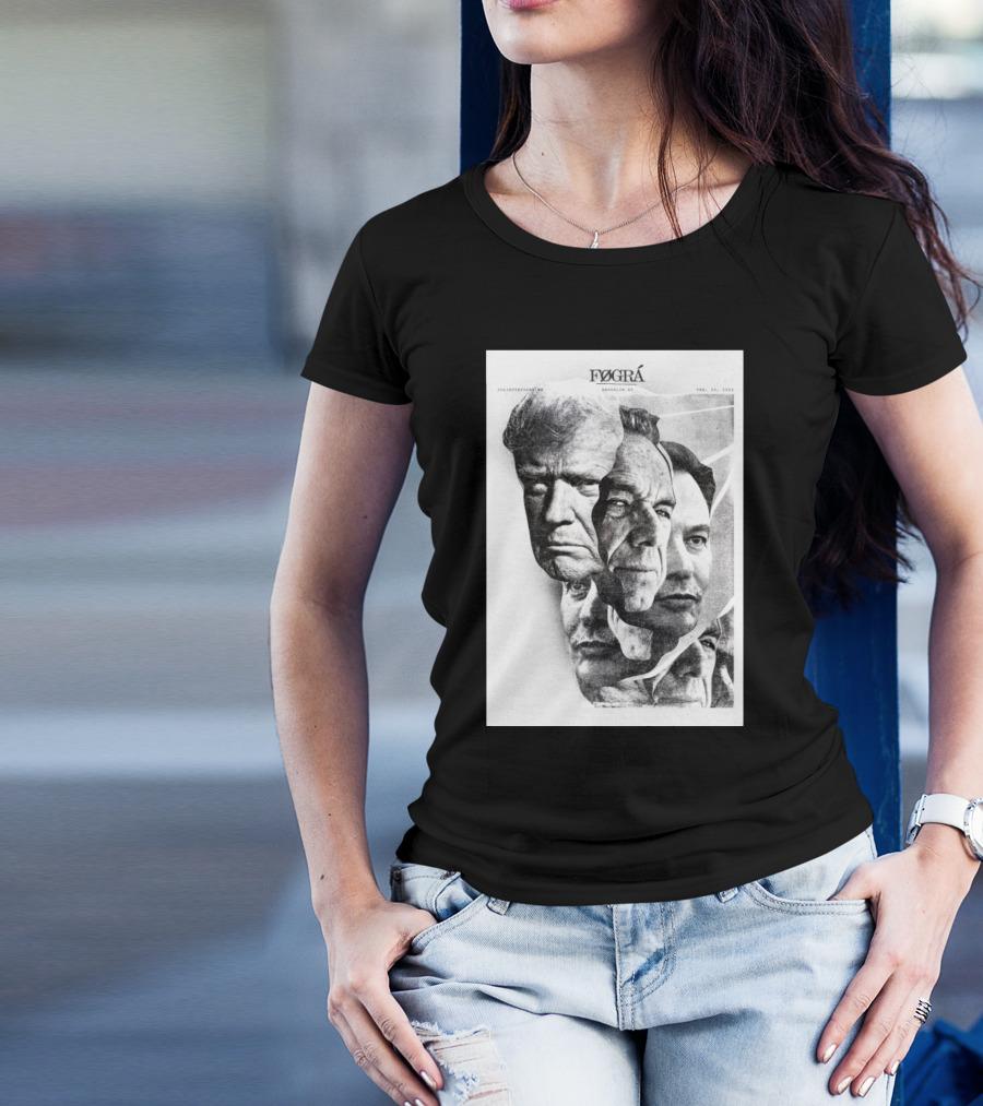 Fográ Donald Trump Elon Musk Robert Kennedy US Election 2024 White House President T-Shirt