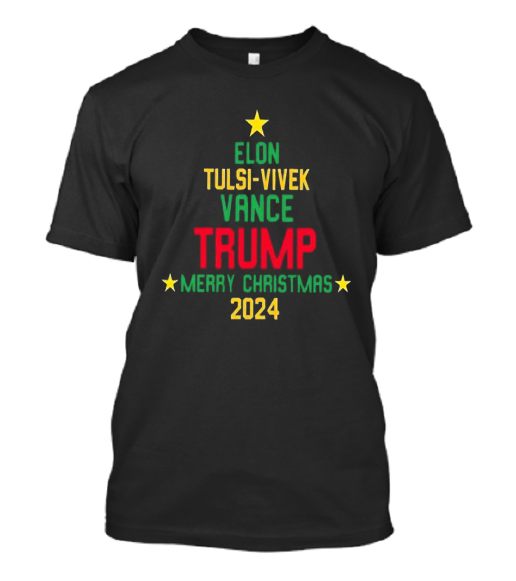 Elon Tulsi-Vivek Vance Trump Merry Christmas T-Shirt