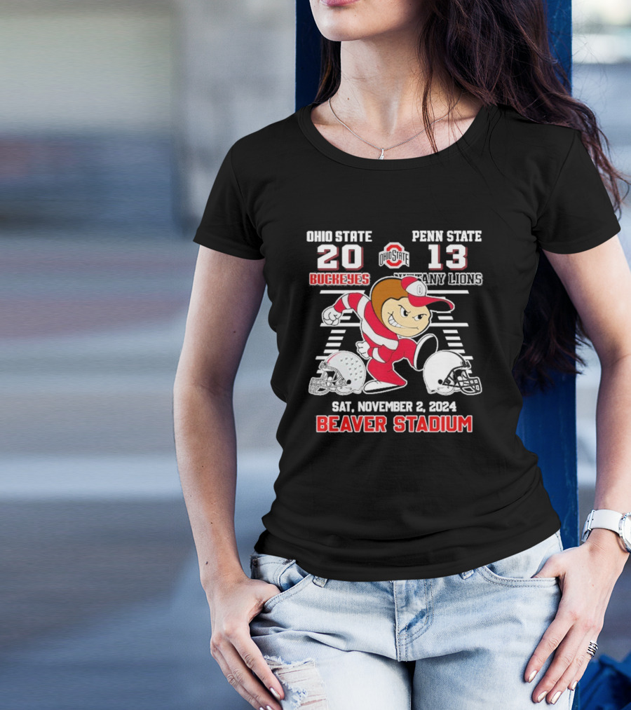 Ohio State 20 Buckeyes Beat Penn State 13 Nittany Lions November 2 2024 Beaver Stadium T-Shirt