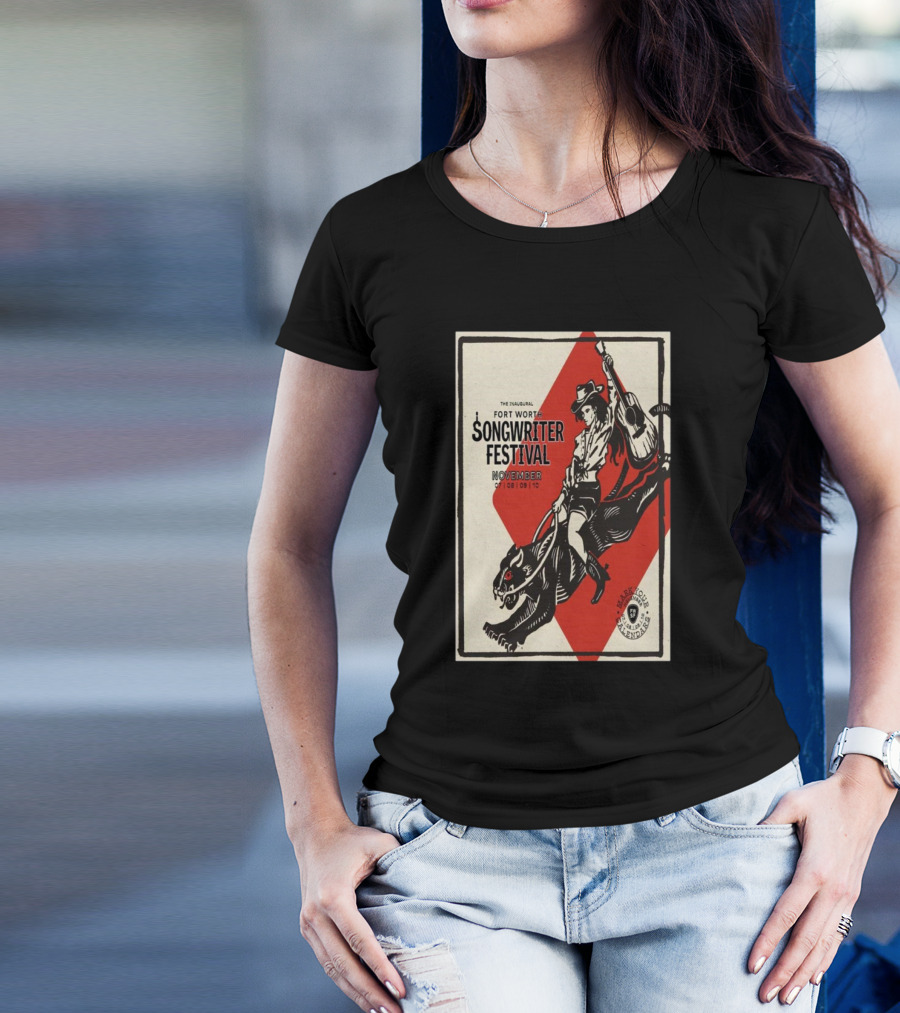 The Inaugural Fort Worth Songwriter Festival November 7-10 2024 Southside Preservation Hall Tour T-Shirt